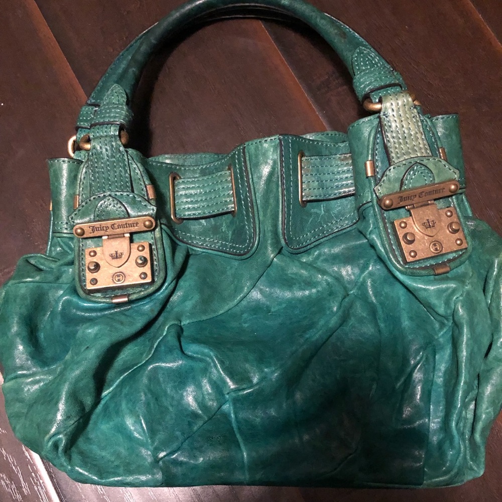 Teal Leather Juicy Couture Purse